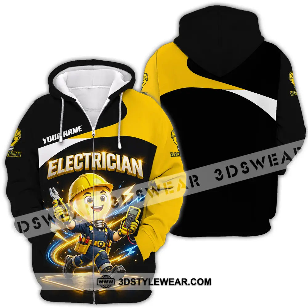 Unisex Shirt - Custom Electrician Shirt - Zipper Hoodie / S - T-shirt