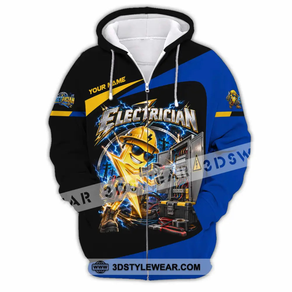 Unisex Shirt - Custom Electrician Shirt - Zipper Hoodie / S - T-shirt
