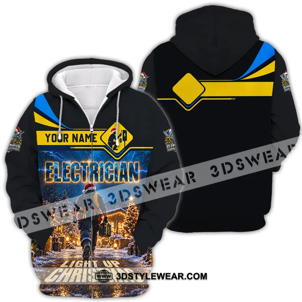 Unisex Shirt - Custom Electrician Shirt - Zipper Hoodie / S - T-shirt