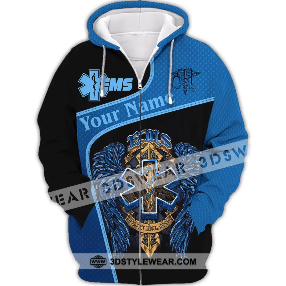 Unisex Shirt - Custom EMS Shirt - Zipper Hoodie / S - T-shirt