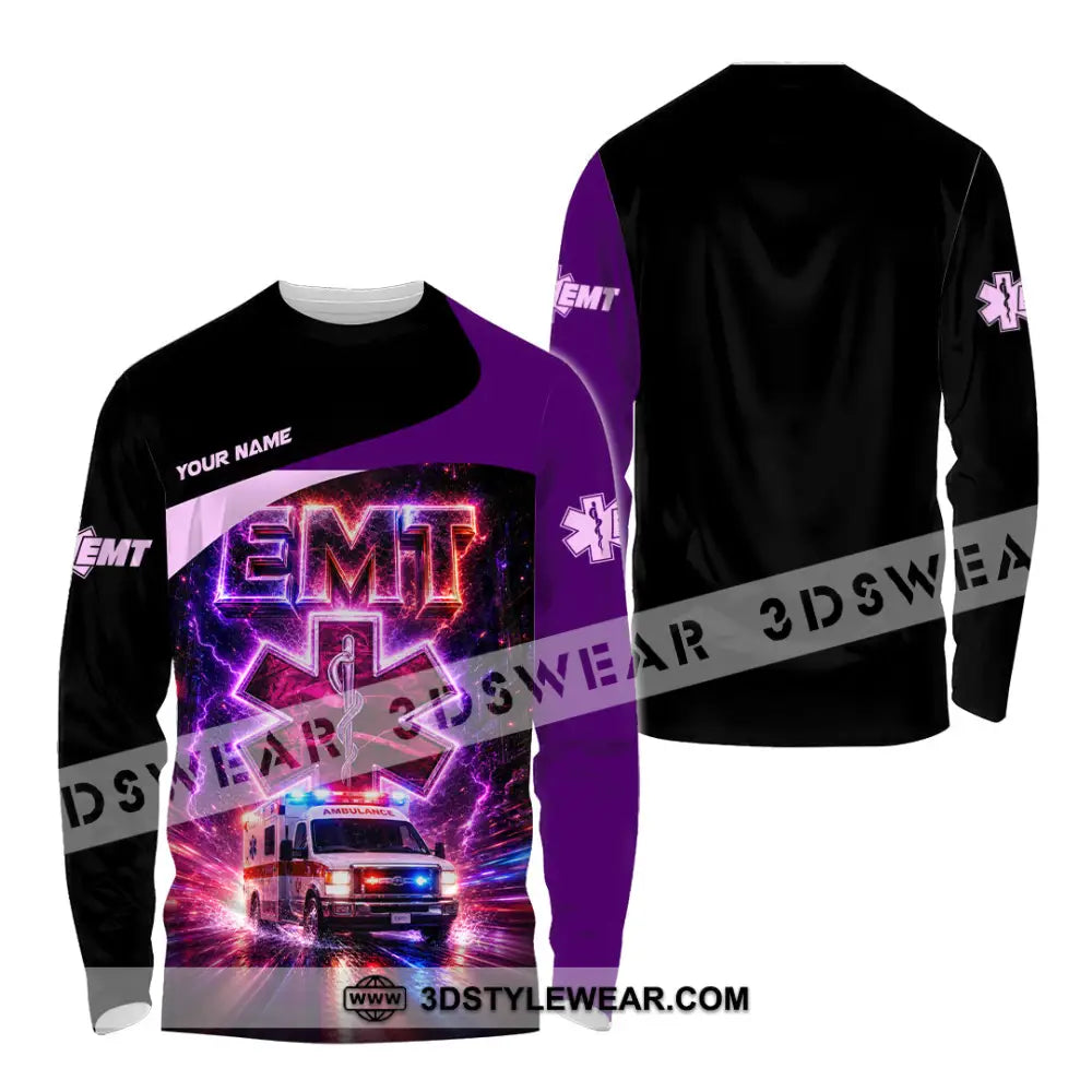 Unisex Shirt - Custom EMT Shirt - Long Sleeve Shirt / S - T-shirt
