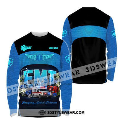 Unisex Shirt - Custom EMT Shirt - Long Sleeve Shirt / S - T-shirt