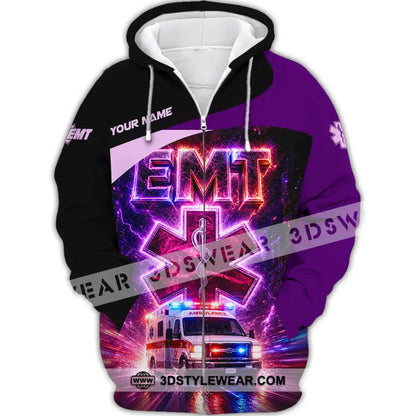 Unisex Shirt - Custom EMT Shirt - Zipper Hoodie / S - T-shirt