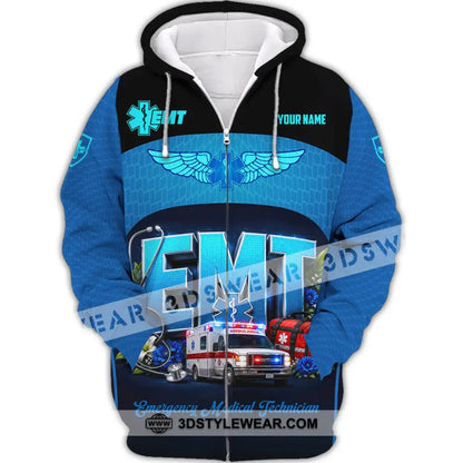 Unisex Shirt - Custom EMT Shirt - Zipper Hoodie / S - T-shirt