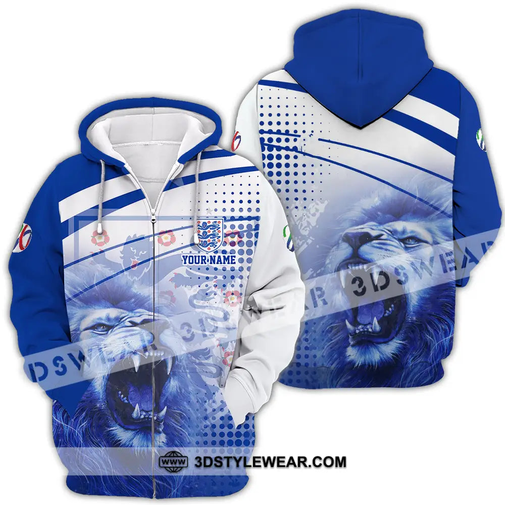 Unisex Shirt - Custom England 3D Shirt Zipper Hoodie / S T-shirt