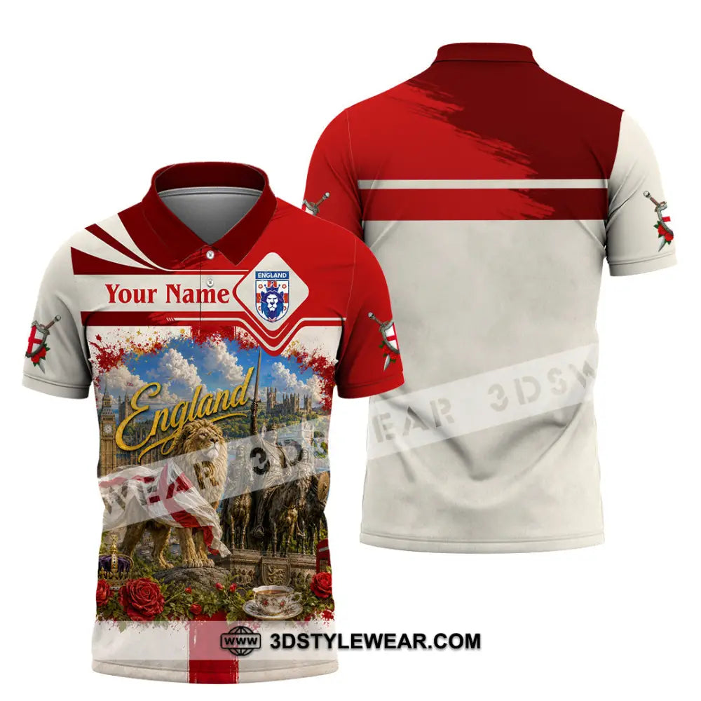 Unisex Shirt - Custom England Shirt - Polo Shirt / S - T-shirt
