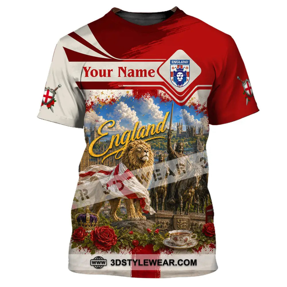 Unisex Shirt - Custom England Shirt - T-Shirt / S - T-shirt