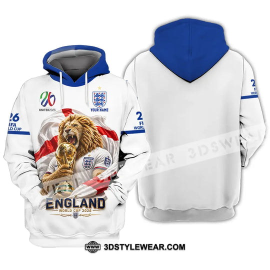 Unisex Shirt - Custom England World Cup 2026 3D Shirt style option 3