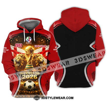Unisex Shirt - Custom England World Cup 2026 3D Shirt - Hoodie / S - T-shirt