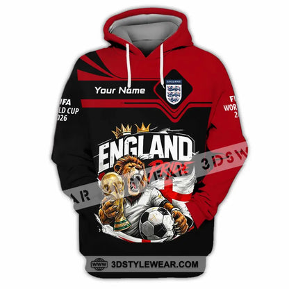 Unisex Shirt - Custom England World Cup 2026 3D Shirt - Hoodie / S - T-shirt