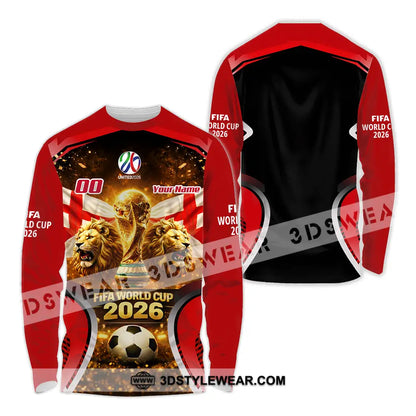 Unisex Shirt - Custom England World Cup 2026 3D Shirt - Long Sleeve Shirt / S - T-shirt