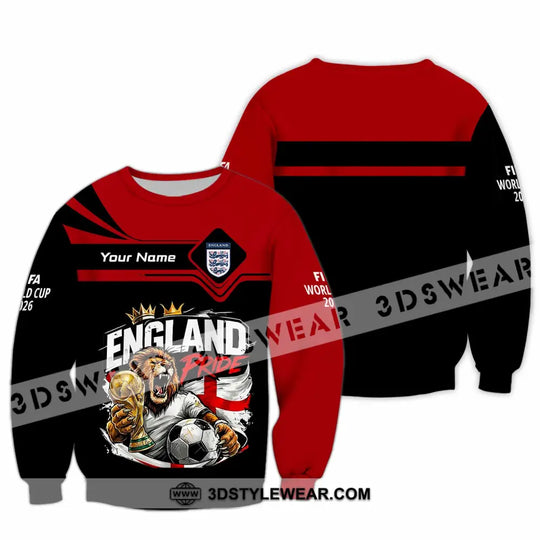 Unisex Shirt - Custom England World Cup 2026 3D Shirt style option 3