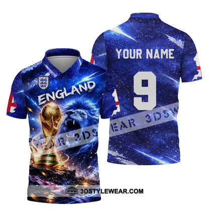 Unisex Shirt - Custom England World Cup 2026 3D Shirt Polo Shirt / S T-shirt