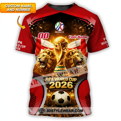 Unisex Shirt - Custom England World Cup 2026 3D Shirt - T-shirt