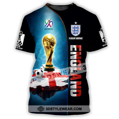 Unisex Shirt - Custom England World Cup 2026 3D Shirt - T-Shirt / S - T-shirt