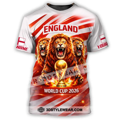 Unisex Shirt - Custom England World Cup 2026 3D Shirt - T-Shirt / S - T-shirt