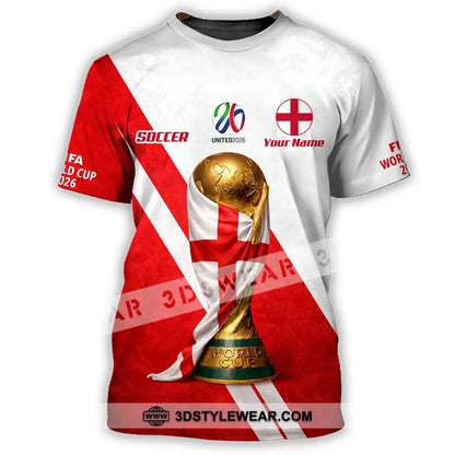 Unisex Shirt - Custom England World Cup 2026 3D Shirt - T-Shirt / S - T-shirt