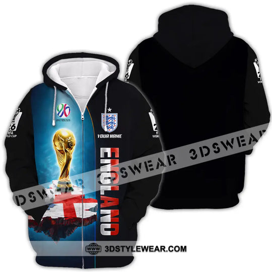 Unisex Shirt - Custom England World Cup 2026 3D Shirt style option 4