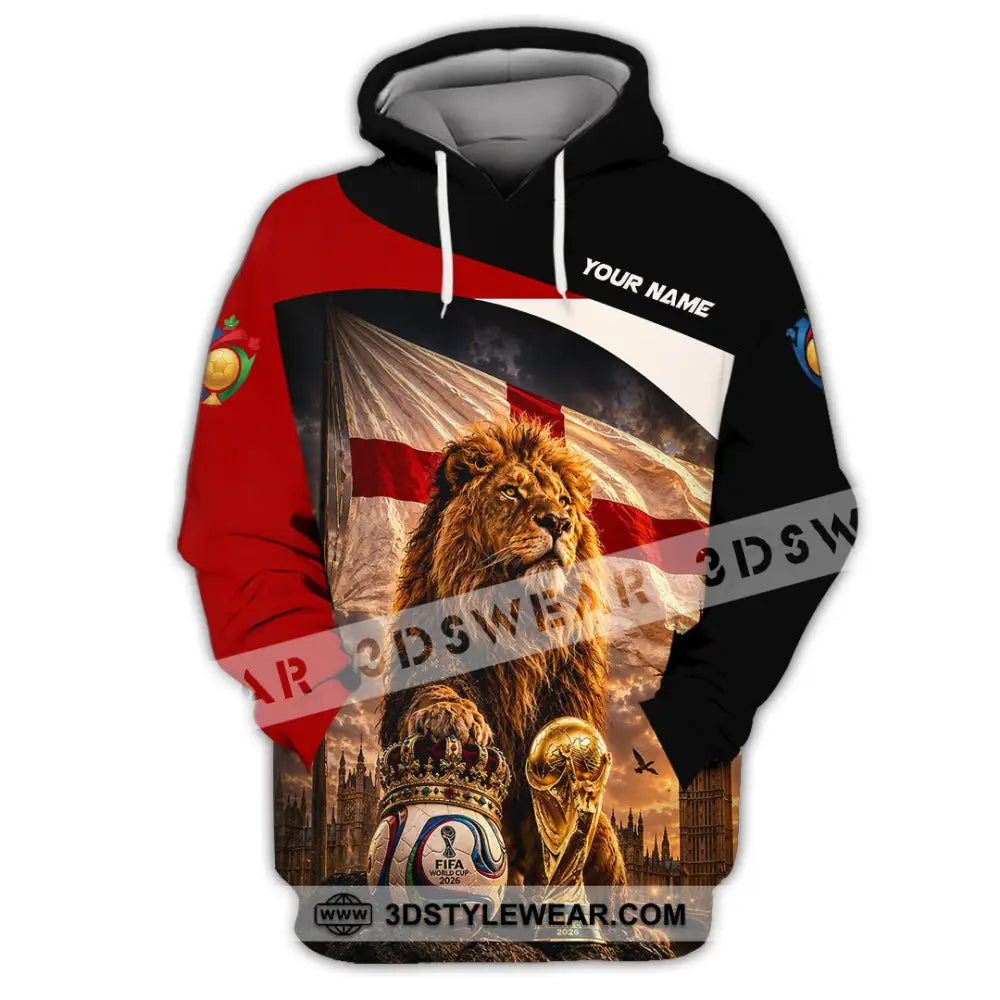 Unisex Shirt - Custom England World Cup 2026 Shirt - Hoodie / S - T-shirt