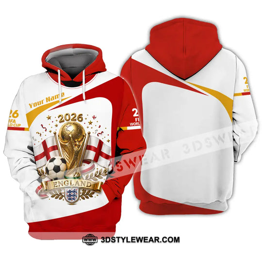 Unisex Shirt - Custom England World Cup 2026 Shirt style option 3
