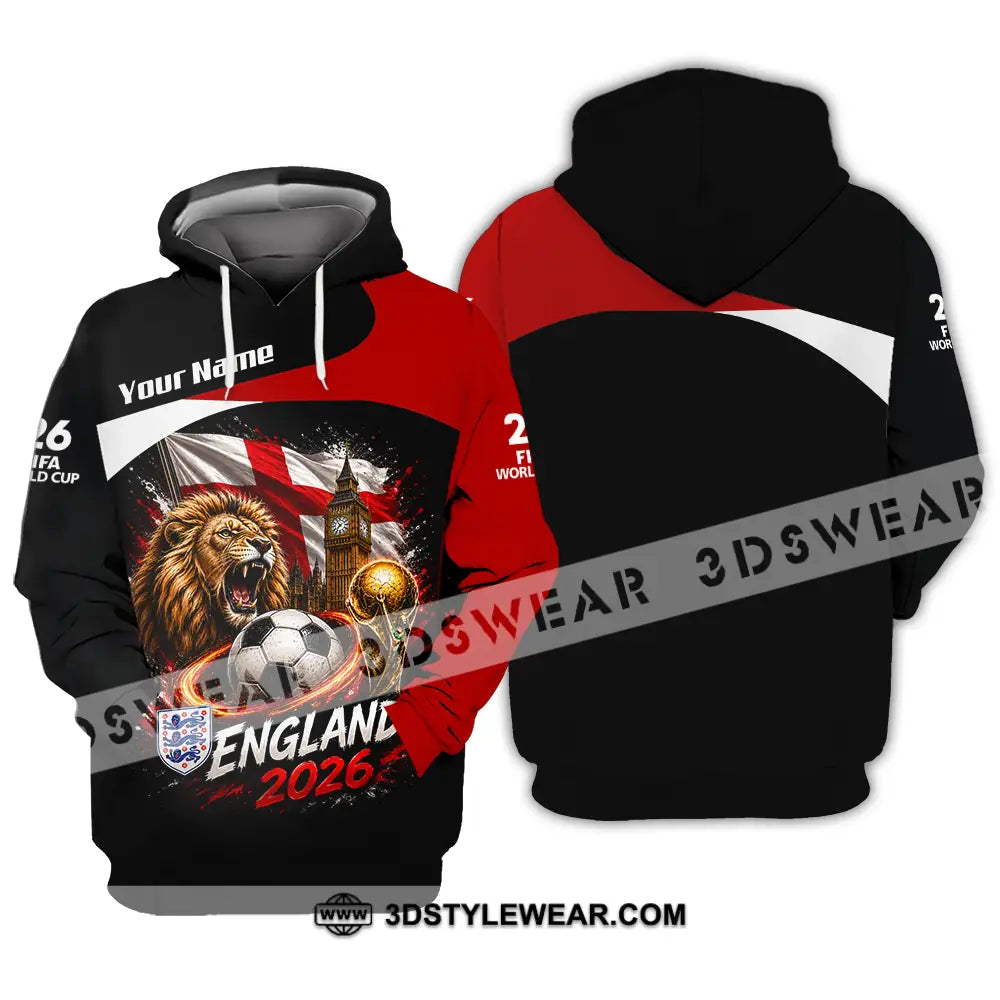 Unisex Shirt - Custom England World Cup 2026 Shirt - Hoodie / S - T-shirt