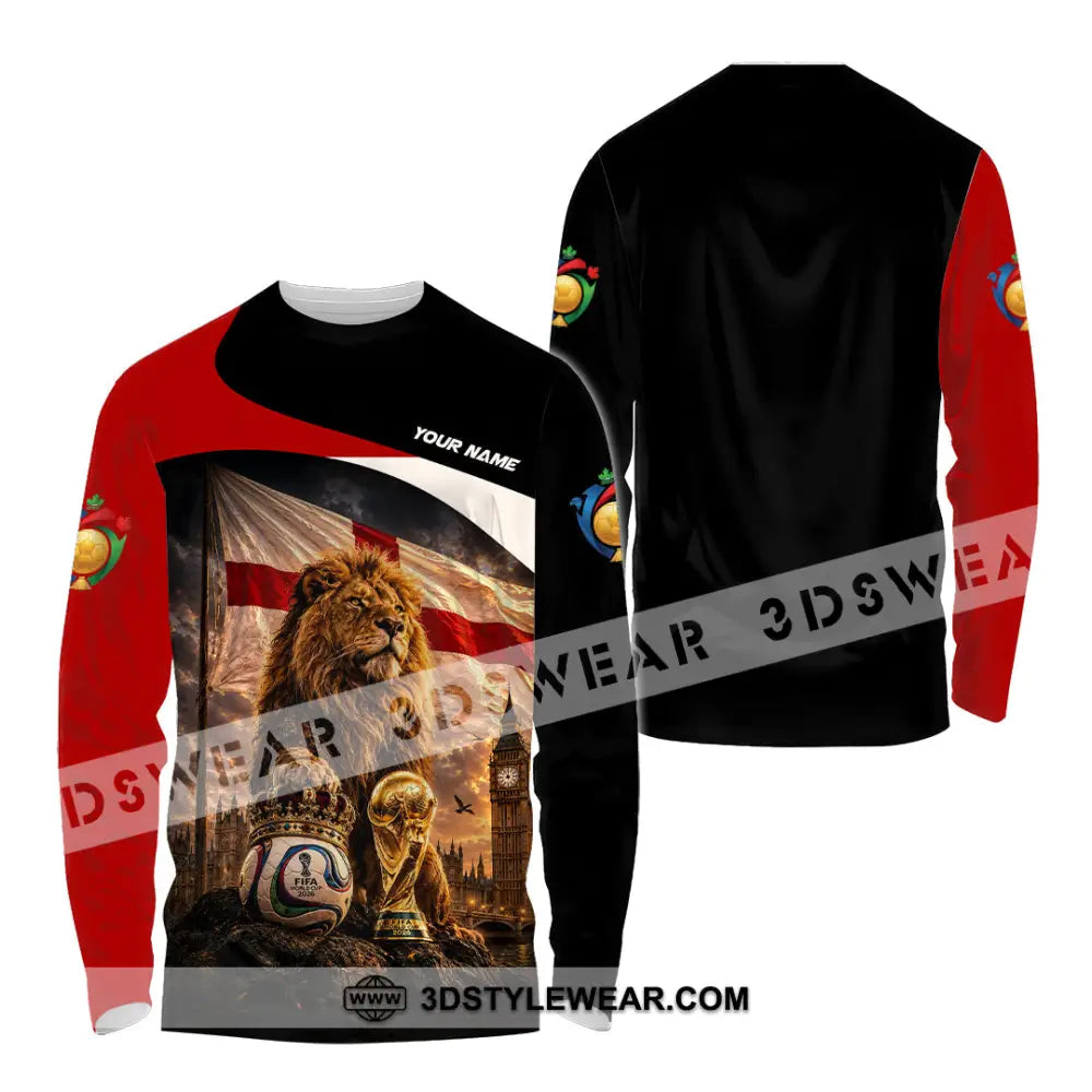 Unisex Shirt - Custom England World Cup 2026 Shirt - Long Sleeve Shirt / S - T-shirt