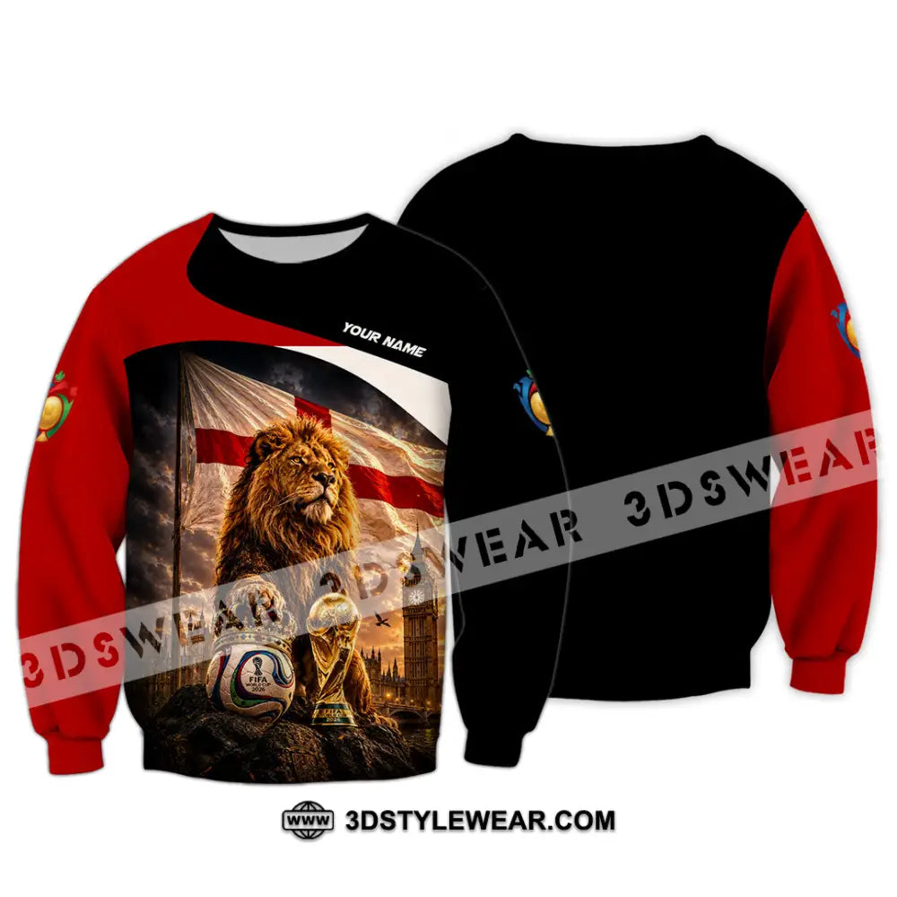 Unisex Shirt - Custom England World Cup 2026 Shirt - Long Sleeve / S - T-shirt
