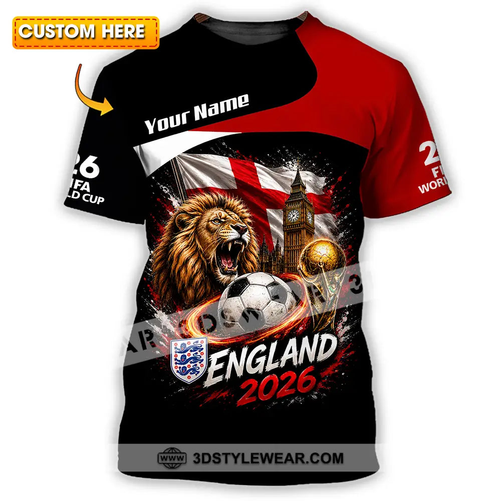 Unisex Shirt - Custom England World Cup 2026 Shirt - T-shirt