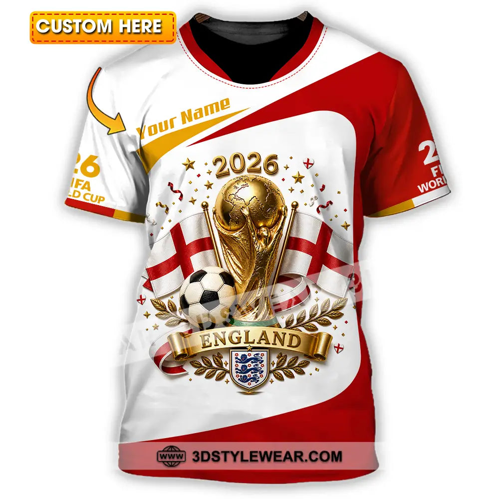 Unisex Shirt - Custom England World Cup 2026 Shirt - T-shirt