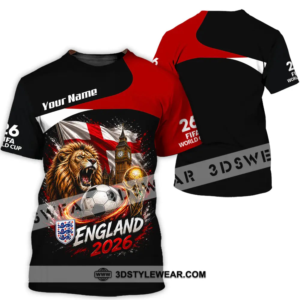 Unisex Shirt - Custom England World Cup 2026 Shirt - T-Shirt / S - T-shirt