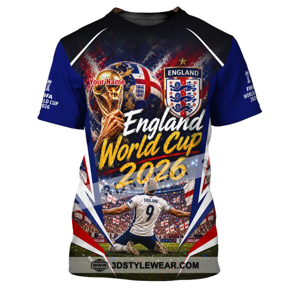 Unisex Shirt - Custom England World Cup 2026 Shirt - T-Shirt / S - T-shirt