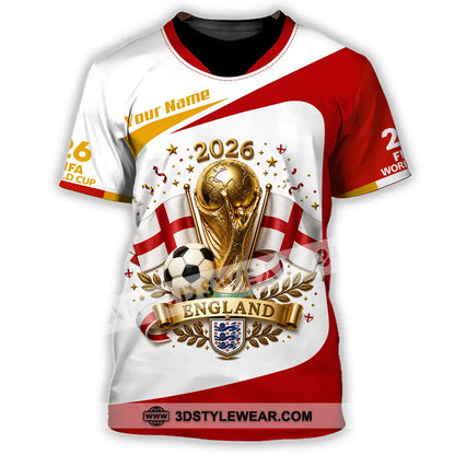 Unisex Shirt - Custom England World Cup 2026 Shirt - T-Shirt / S - T-shirt