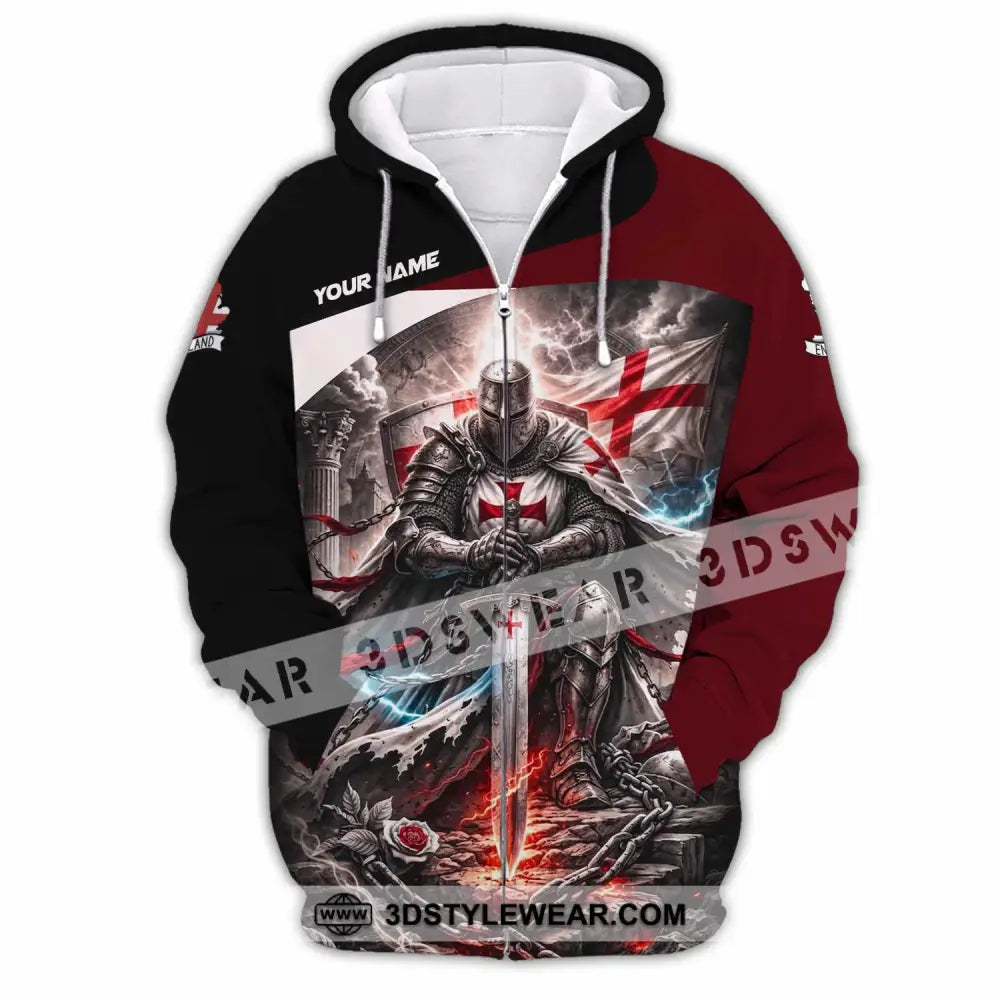 Unisex Shirt - Custom England Shirt - Zipper Hoodie / S - T-shirt