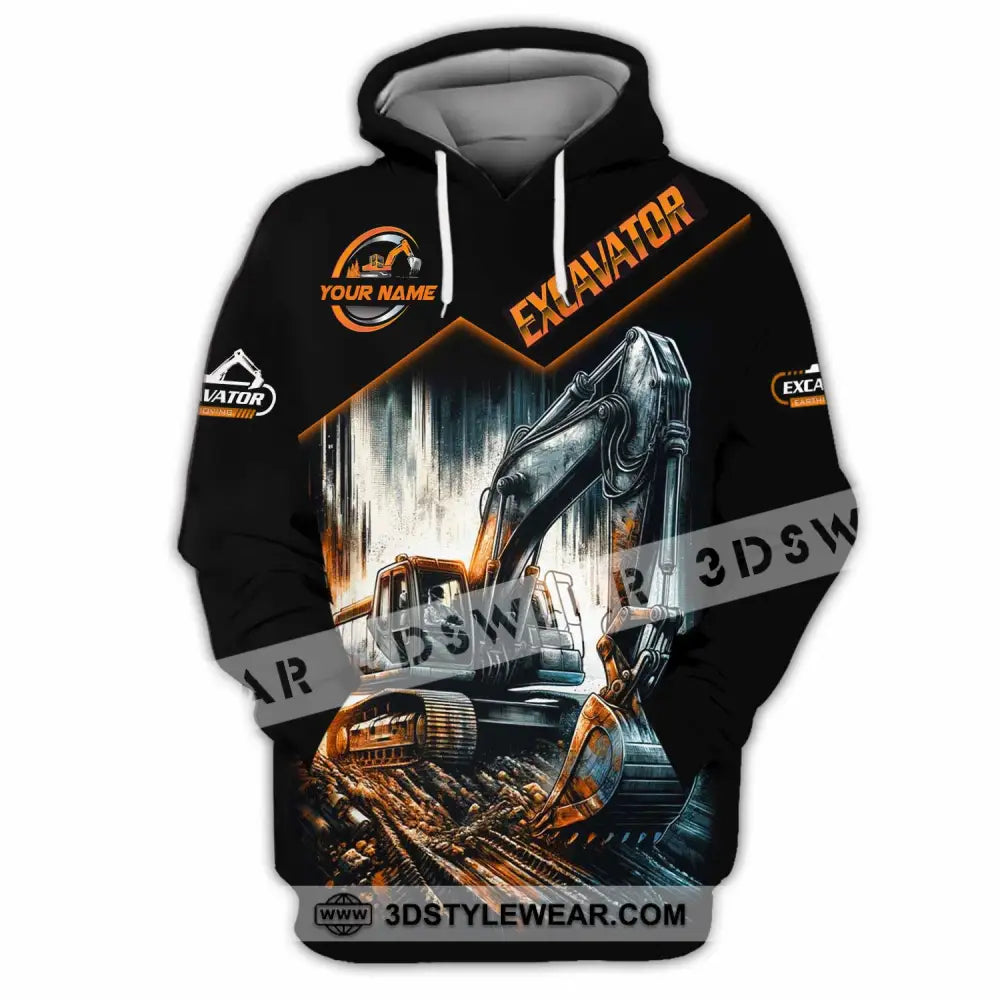 Unisex Shirt - Custom Excavator Shirt - Hoodie / S - T-shirt