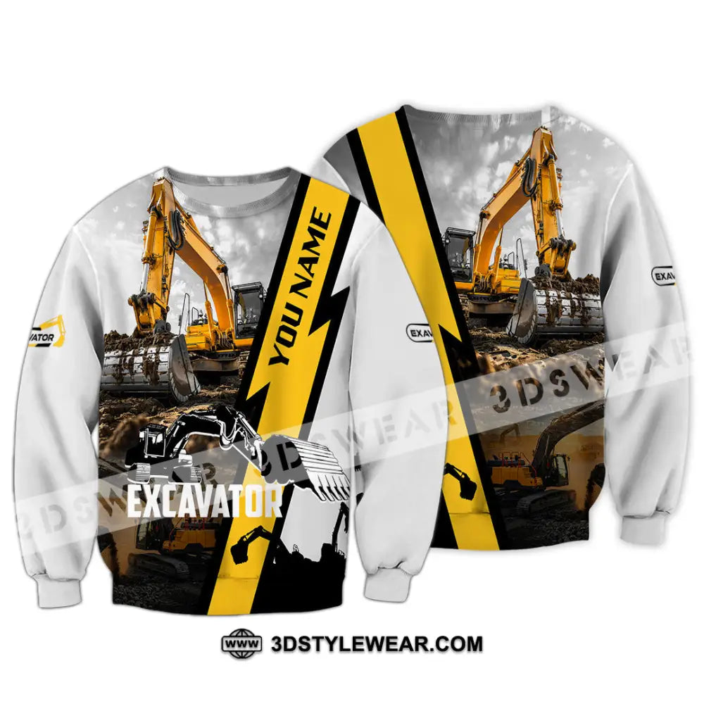 Unisex Shirt - Custom Excavator Shirt - Long Sleeve / S - T-shirt