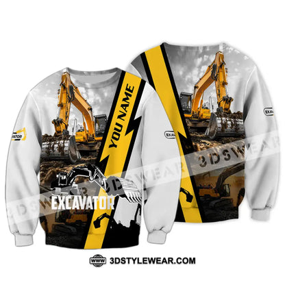Unisex Shirt - Custom Excavator Shirt - Long Sleeve / S - T-shirt