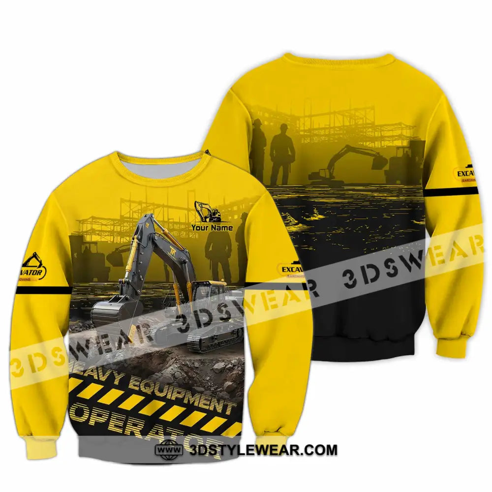 Unisex Shirt - Custom Excavator Shirt - Long Sleeve / S - T-shirt