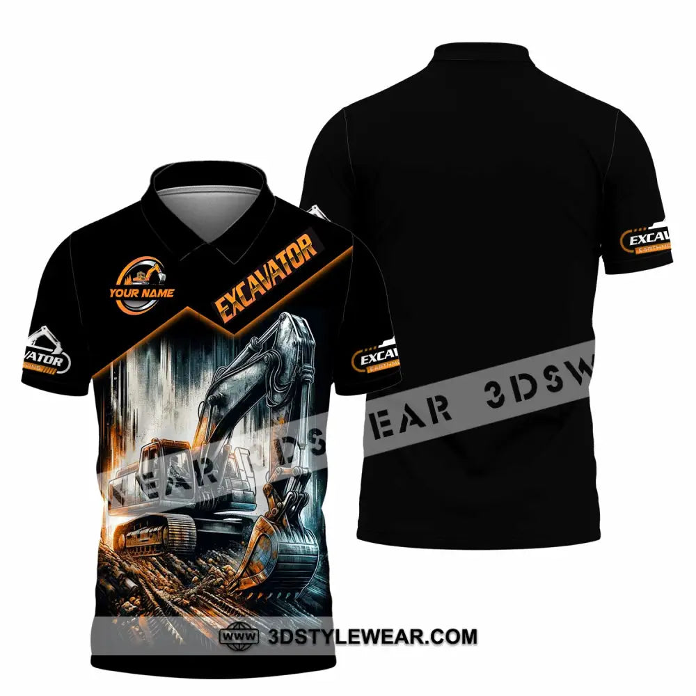 Unisex Shirt - Custom Excavator Shirt - Polo Shirt / S - T-shirt