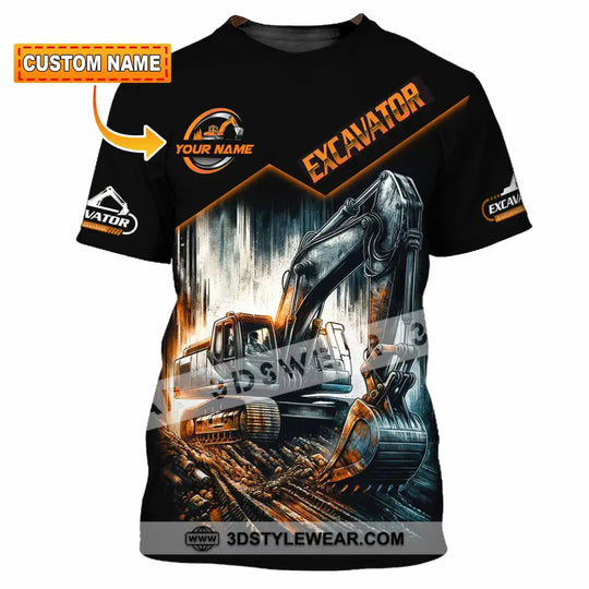Unisex Shirt - Custom Excavator Shirt style option 1