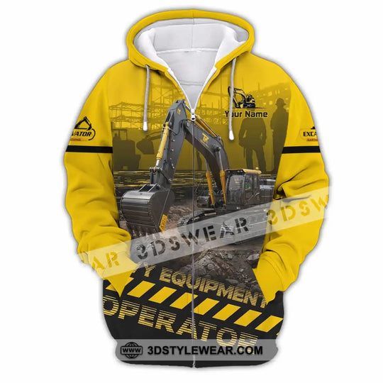 Unisex Shirt - Custom Excavator Shirt style option 3