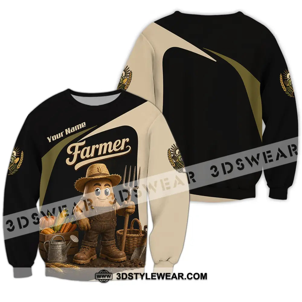 Unisex Shirt - Custom Farmer Shirt - Long Sleeve / S - T-shirt
