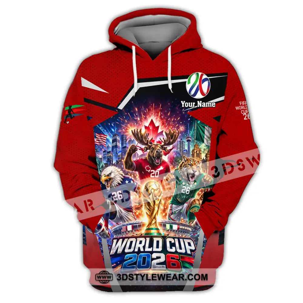 Unisex Shirt - Custom Fifa World Cup 2026 3D Shirt - Hoodie / S - T-shirt