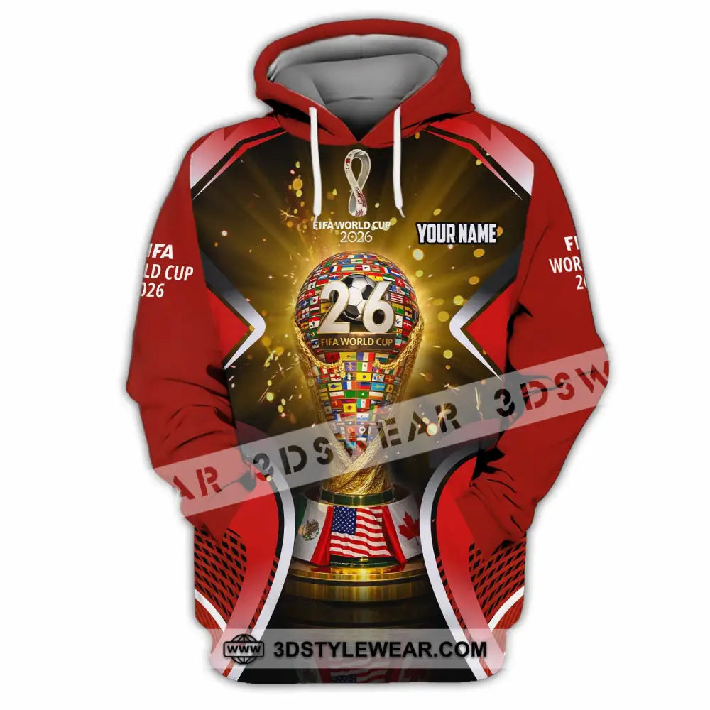 Unisex Shirt - Custom Fifa World Cup 2026 3D Shirt - Hoodie / S - T-shirt