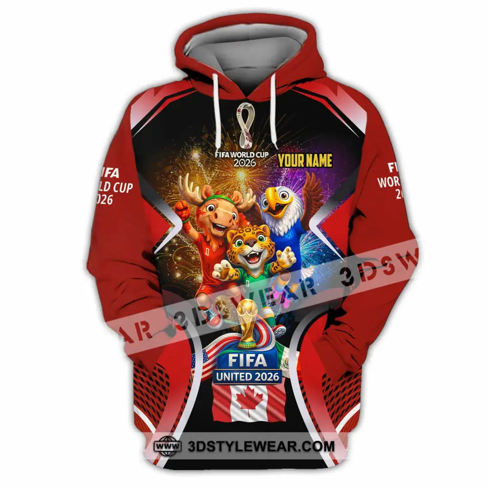 Unisex Shirt - Custom Fifa World Cup 2026 3D Shirt - Hoodie / S - T-shirt