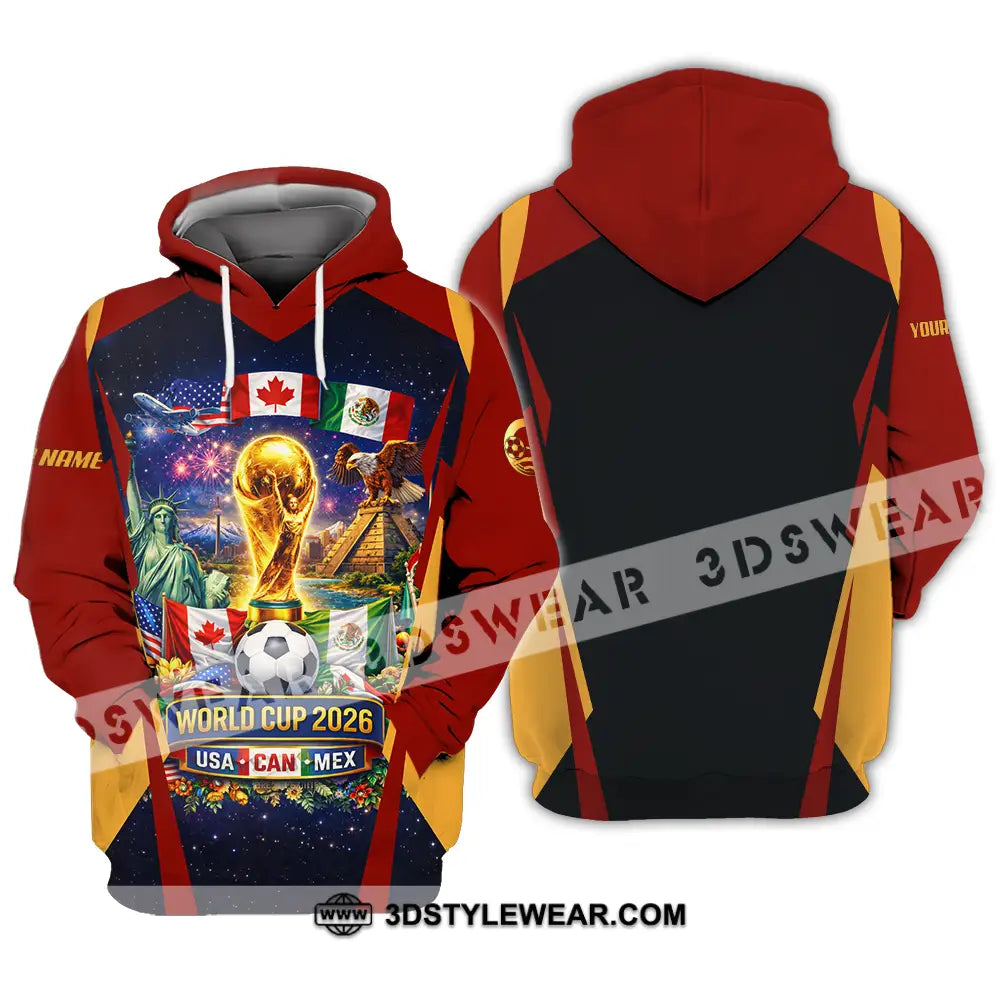 Unisex Shirt - Custom FIFA World Cup 2026 3D Shirt Hoodie / S T-shirt