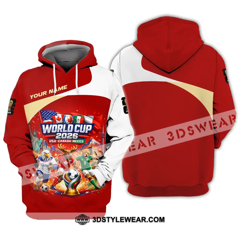 Unisex Shirt - Custom FIFA World Cup 2026 3D Shirt Hoodie / S T-shirt