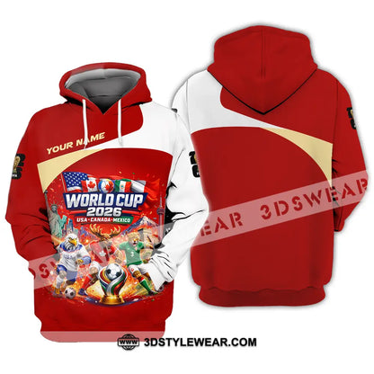 Unisex Shirt - Custom FIFA World Cup 2026 3D Shirt Hoodie / S T-shirt