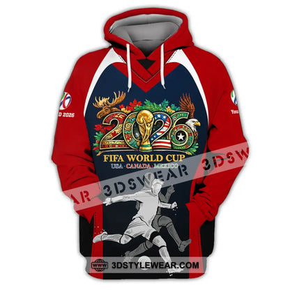 Unisex Shirt - Custom Fifa World Cup 2026 3D Shirt - Hoodie / S - T-shirt
