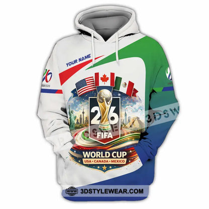 Unisex Shirt - Custom Fifa World Cup 2026 3D Shirt Hoodie / S T-shirt