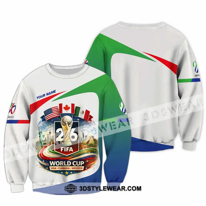 Unisex Shirt - Custom Fifa World Cup 2026 3D Shirt Long Sleeve / S T-shirt